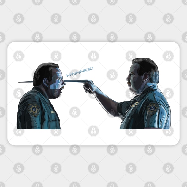 Terminator 2: Security Guar--H'NNNK! Sticker by 51Deesigns